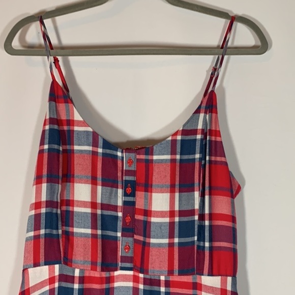 Kismet Red, Blue & White Plaid Mini Dress NWT - Picture 2 of 10